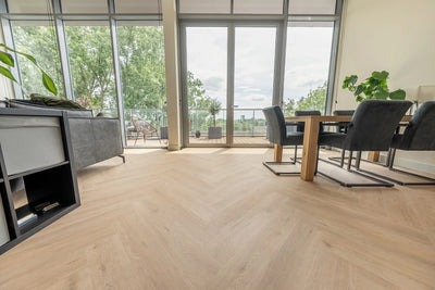 Floer Gaia Grijsbeige - Walvisgraat Click PVC