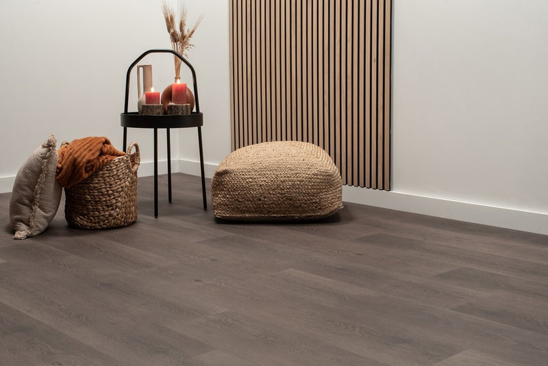 Staal van Floer Natuur Madeira Mokka - Click PVC