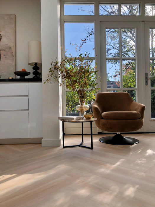 Floer Balein Beige - Walvisgraat Click PVC