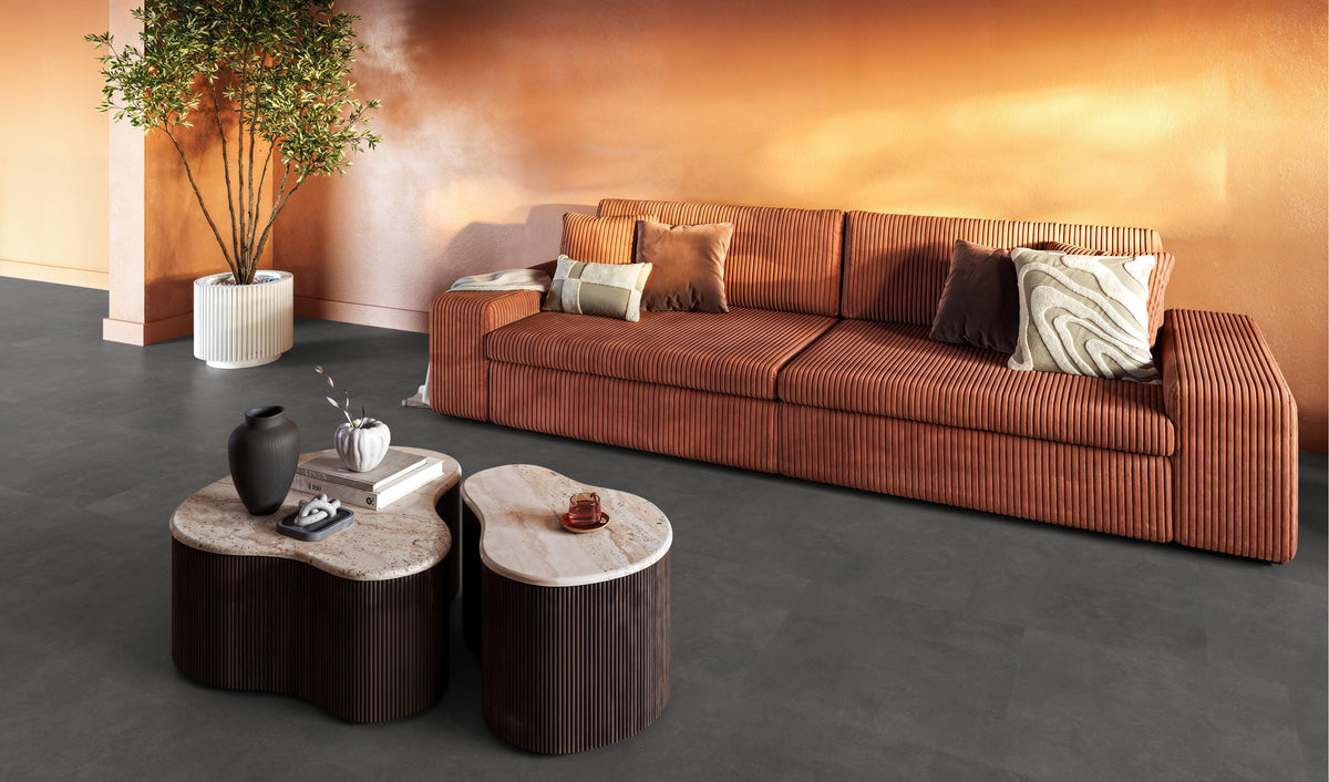 FloorLife Victoria XL Anthracite - Tegel 80 x 40 Click PVC