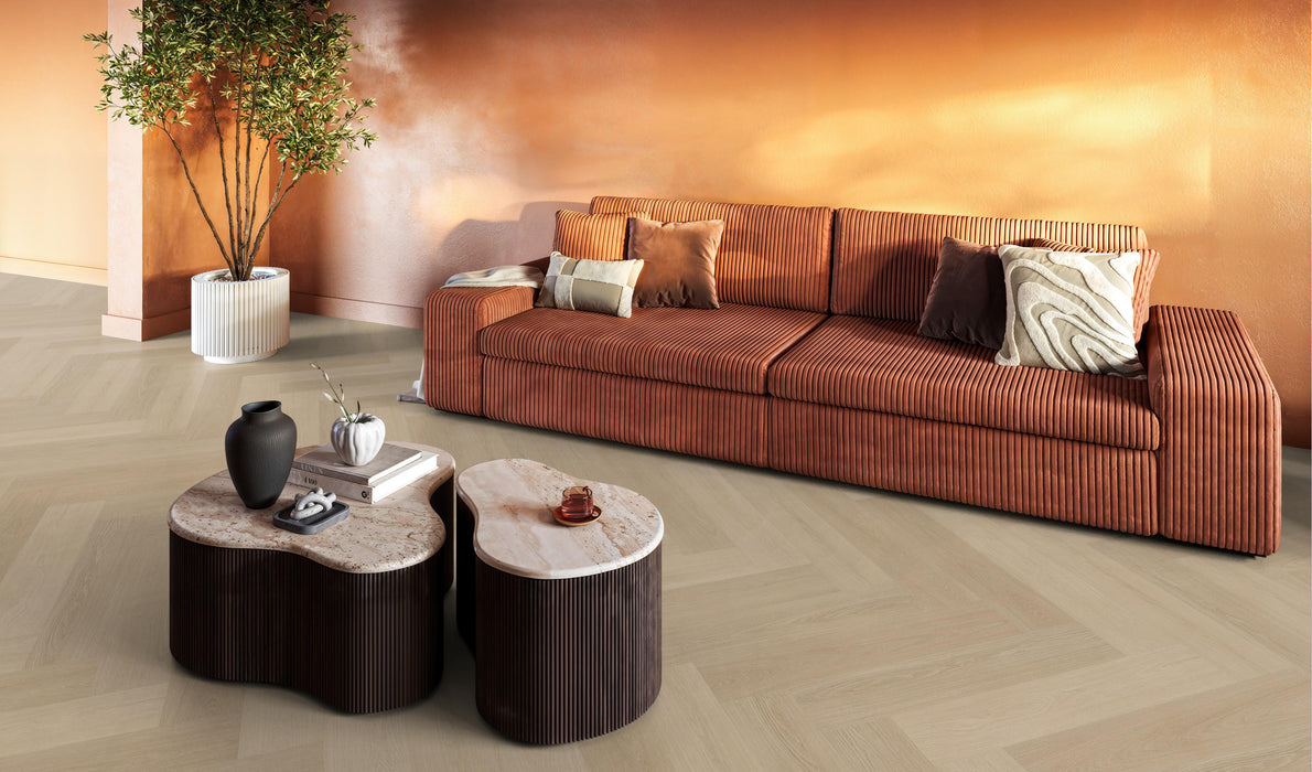 FloorLife YUP XL Brentford Natural - Visgraat Plak PVC
