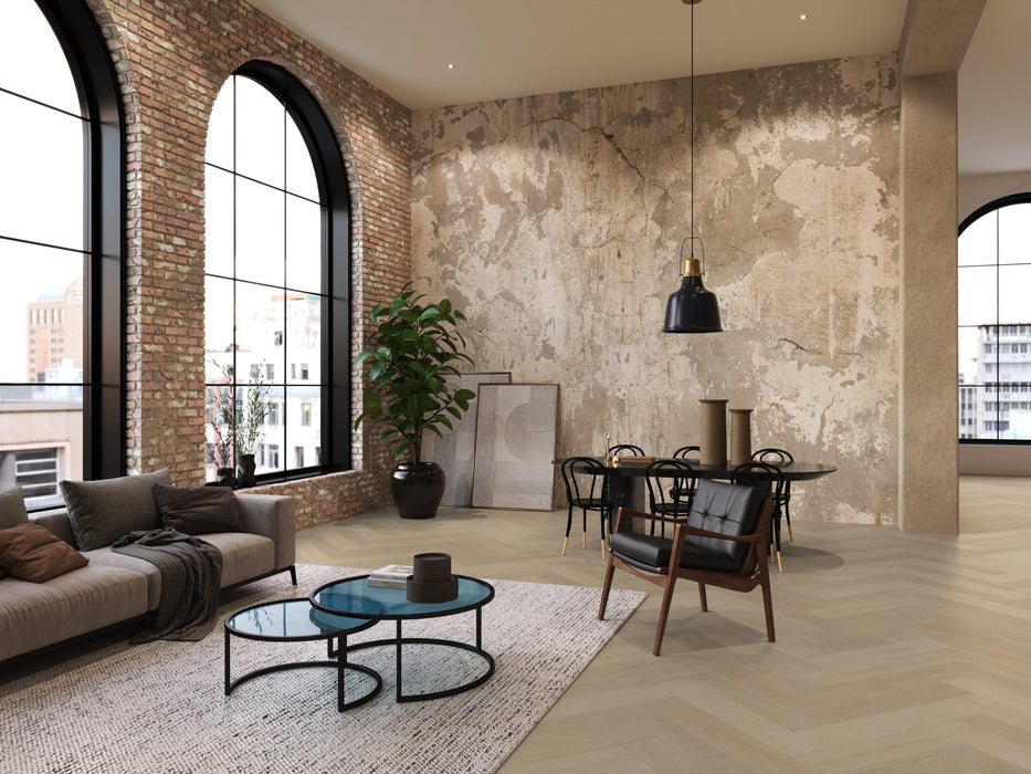 FloorLife YUP XL Brentford Natural - Visgraat Plak PVC