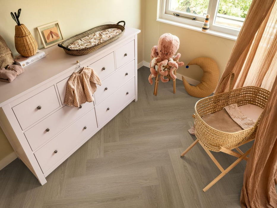 Ambiant Spigato Soleno Dark oak - Visgraat Plak PVC