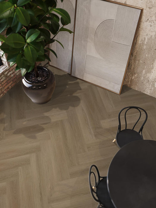 Ambiant Spigato Soleno Dark oak - Visgraat Click PVC