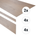 Douwes Dekker PVC Traptreden Set voor 4 treden - Boterkoek UM