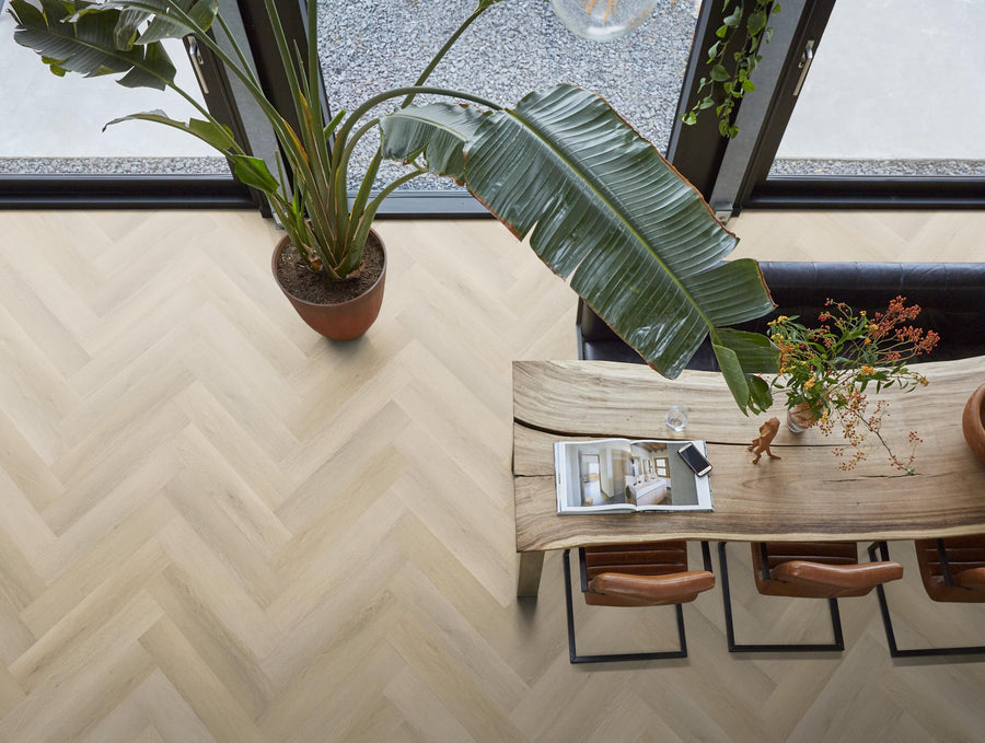 FloorLife YUP XL Mayfair Light oak - Visgraat Click PVC