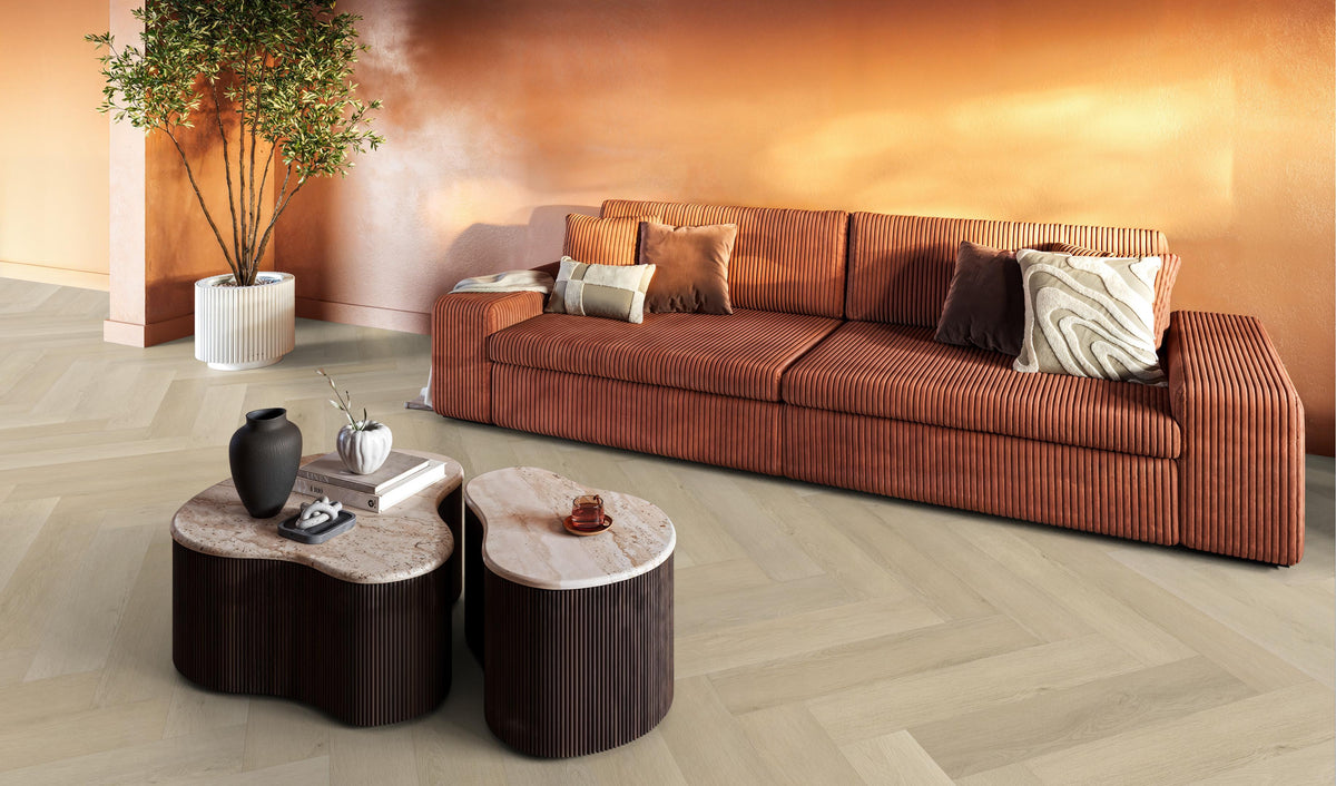 Ambiant Spigato Marento Beige - Visgraat Click PVC