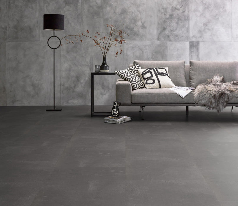 Ambiant Piero Dark grey | Tegel 60 x 60 Plak PVC dryback