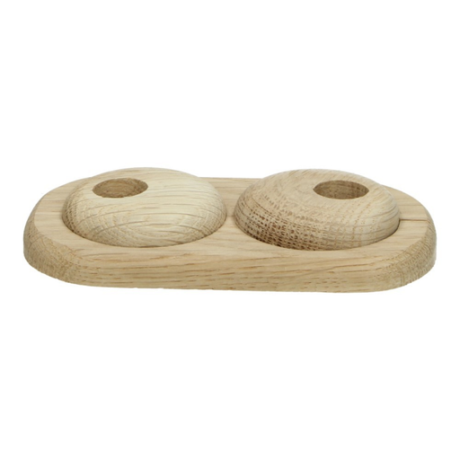 Duo-rozet | Massief Eiken Onbehandeld | Verstelbaar | productfoto 2