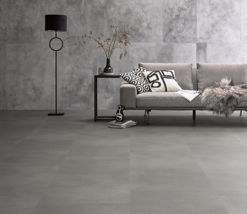 Ambiant Baroso XL Light grey | Tegel 80 x 40 Klik PVC