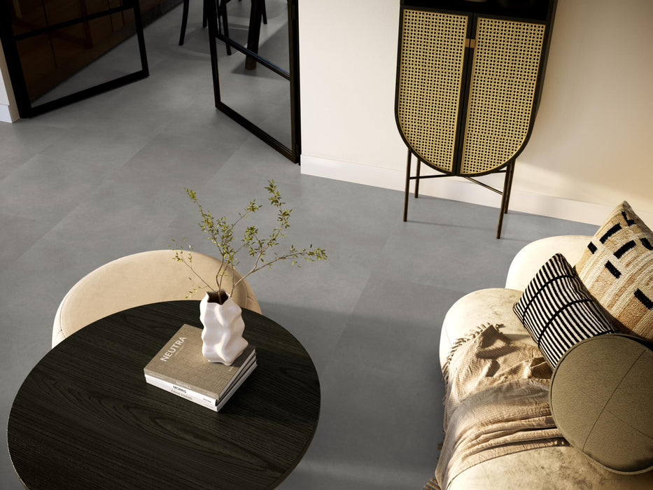 Ambiant Baroso XL Light grey | Tegel 80 x 40 Klik PVC