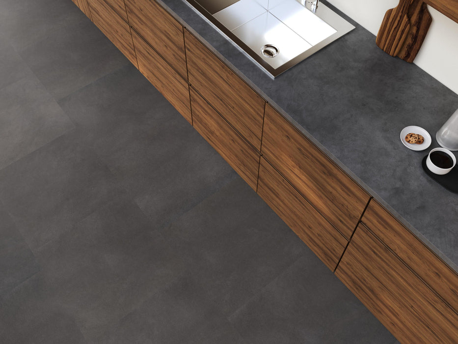 FloorLife Peckham XL Anthracite - Tegel 80 x 40 Click PVC