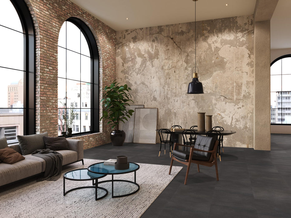 FloorLife Peckham XL Anthracite - Tegel 80 x 40 Click PVC