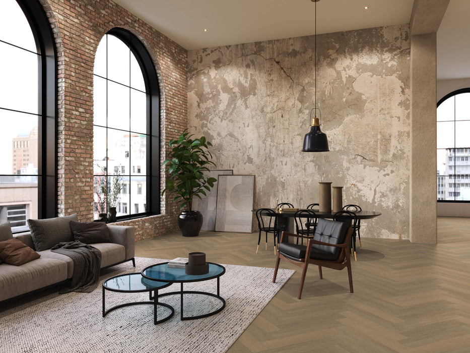 FloorLife YUP Sutton Warm natural - Visgraat Plak PVC