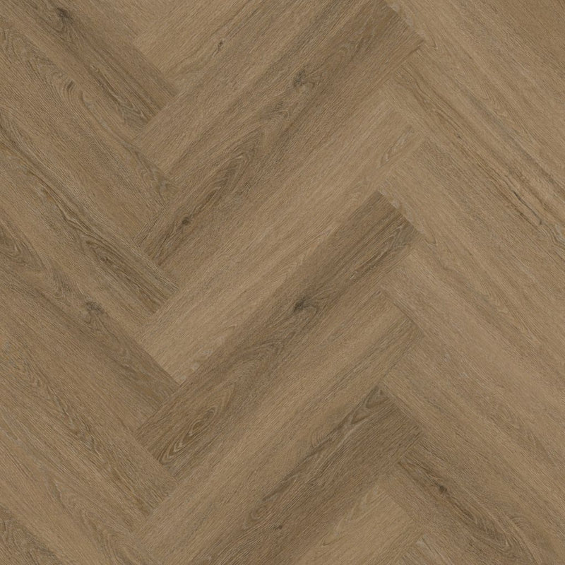 Staal van FloorLife YUP Sutton Light brown - Visgraat Plak PVC