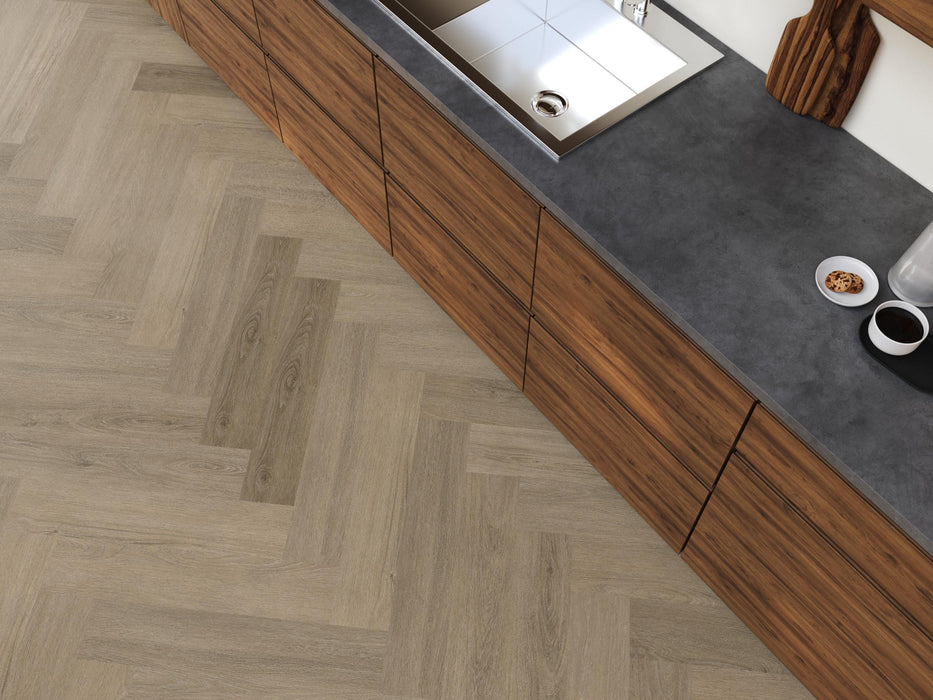 FloorLife YUP Sutton Smoky - Visgraat Click PVC