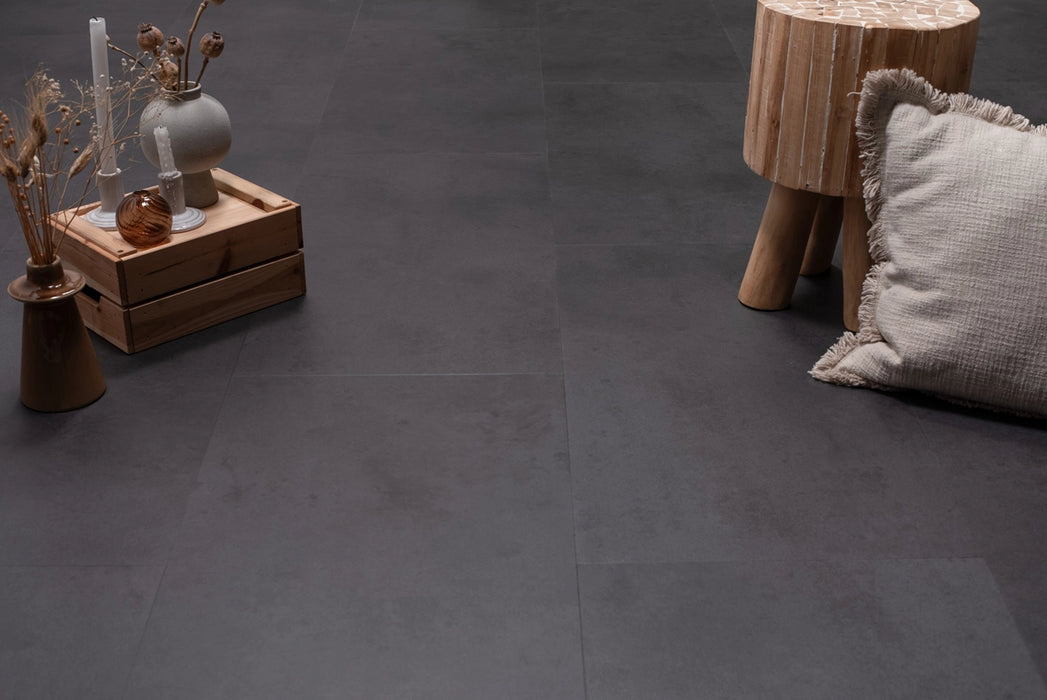 Floer Betonlook Zwart - Tegel Dryback Plak PVC