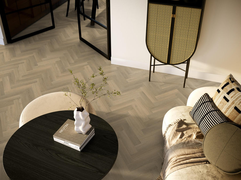 Ambiant Spigato Avanto Natural | Visgraat Lijm PVC