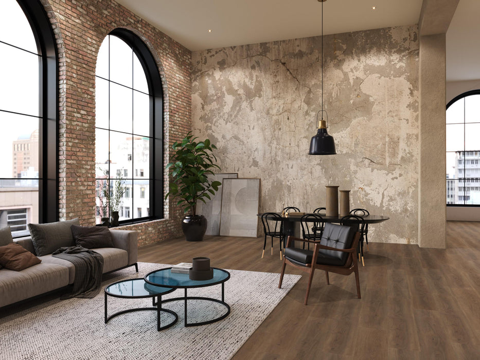 FloorLife Parramatta Warm brown - Dryback Plak PVC