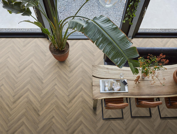 FloorLife YUP Paddington Light brown - Visgraat Plak PVC