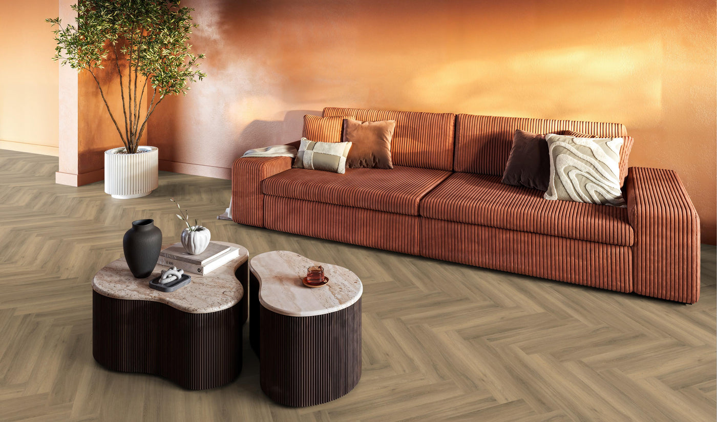 FloorLife YUP Paddington Natural - Visgraat Plak PVC