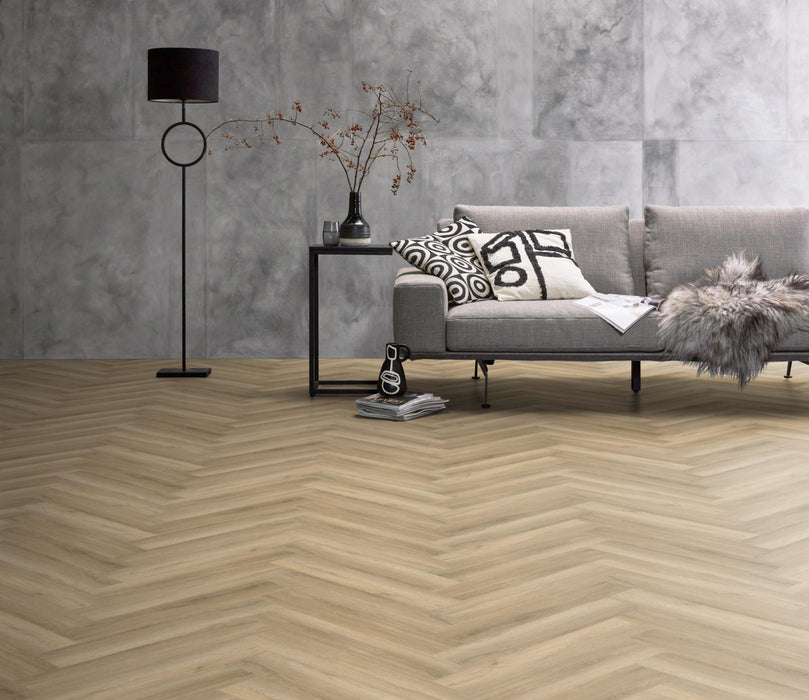 Ambiant Spigato Avanto Beige | Visgraat Lijm PVC