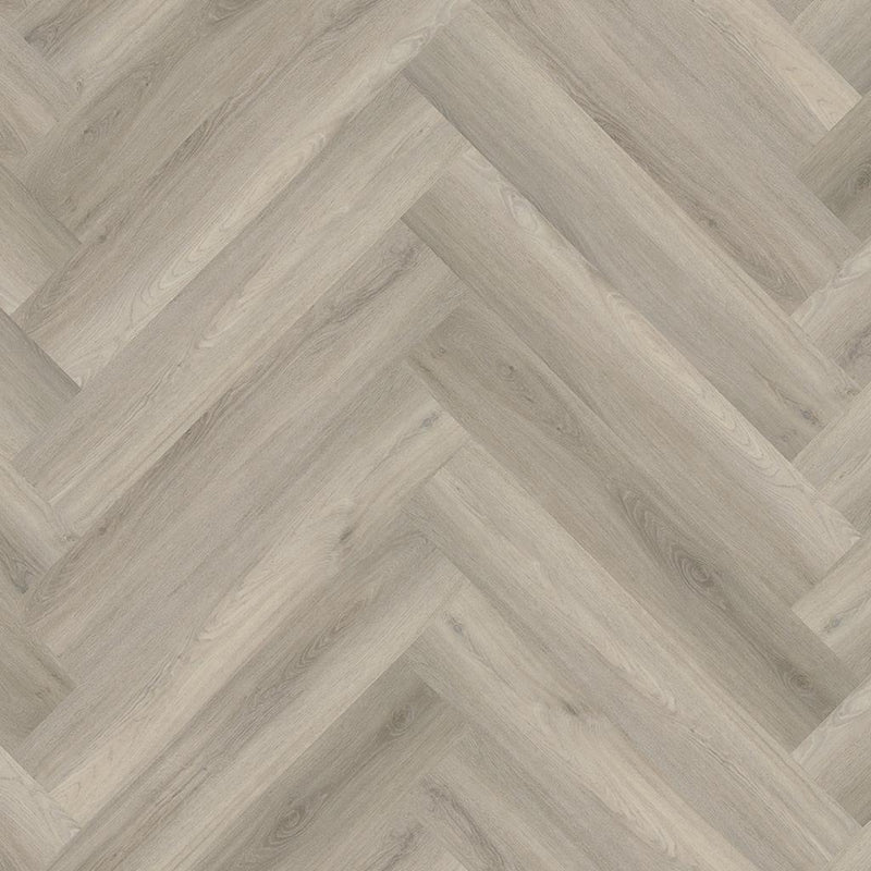 Staal van FloorLife YUP Paddington Grey - Visgraat Plak PVC