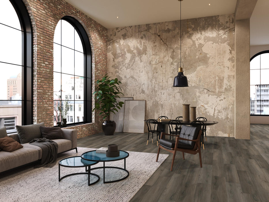 FloorLife Paddington Dark grey - Dryback Plak PVC