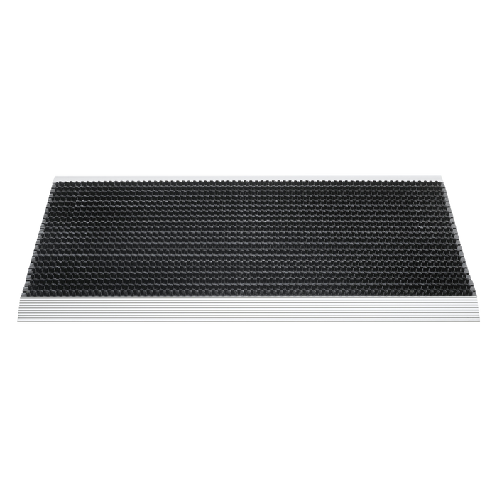 OTIUM Luxe buitenmat 50 × 80 cm zwart met zilver strip