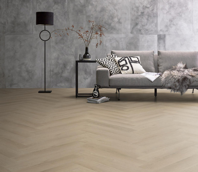 Ambiant Spigato Navaro Beige | Visgraat Lijm PVC