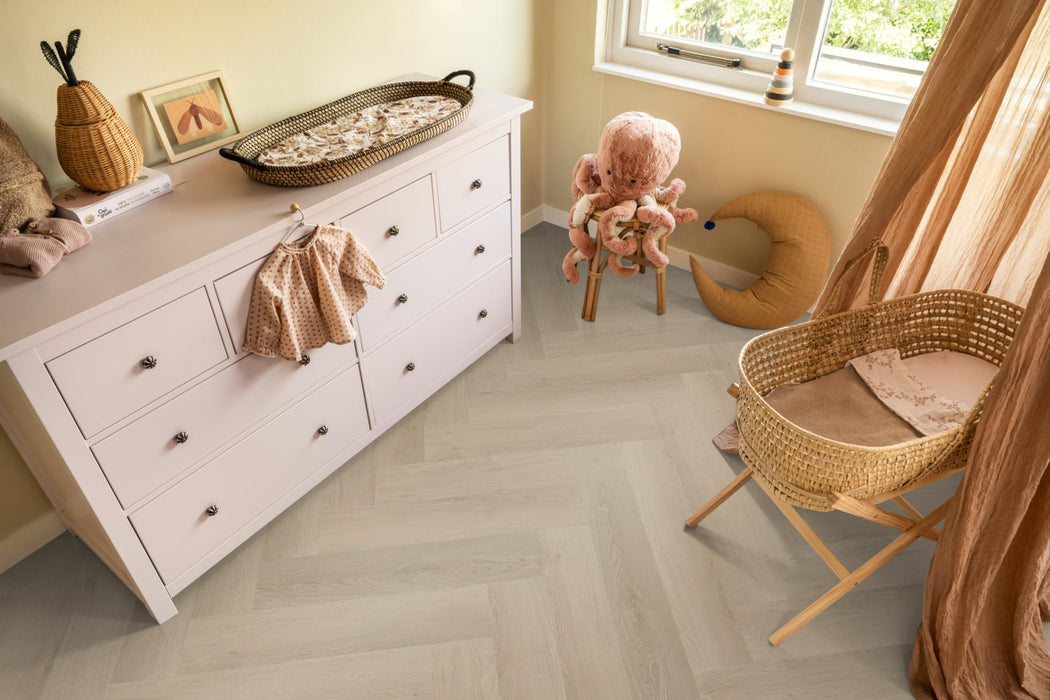Ambiant Spigato Navaro Beige | Visgraat Lijm PVC