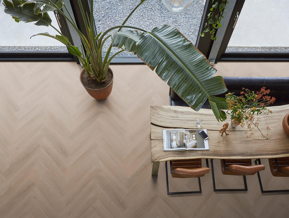 FloorLife YUP Merton Dark oak - Visgraat Plak PVC