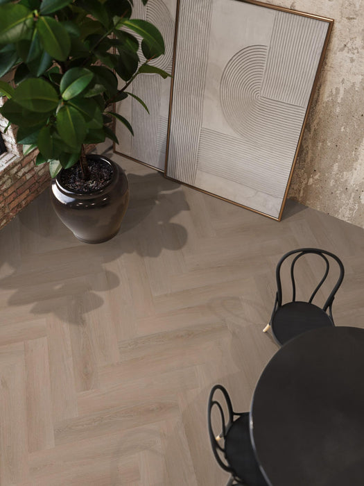 FloorLife YUP Merton Dark oak - Visgraat Plak PVC