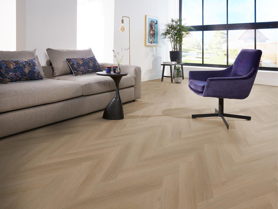 Ambiant Spigato Navaro Natural oak | Visgraat Lijm PVC