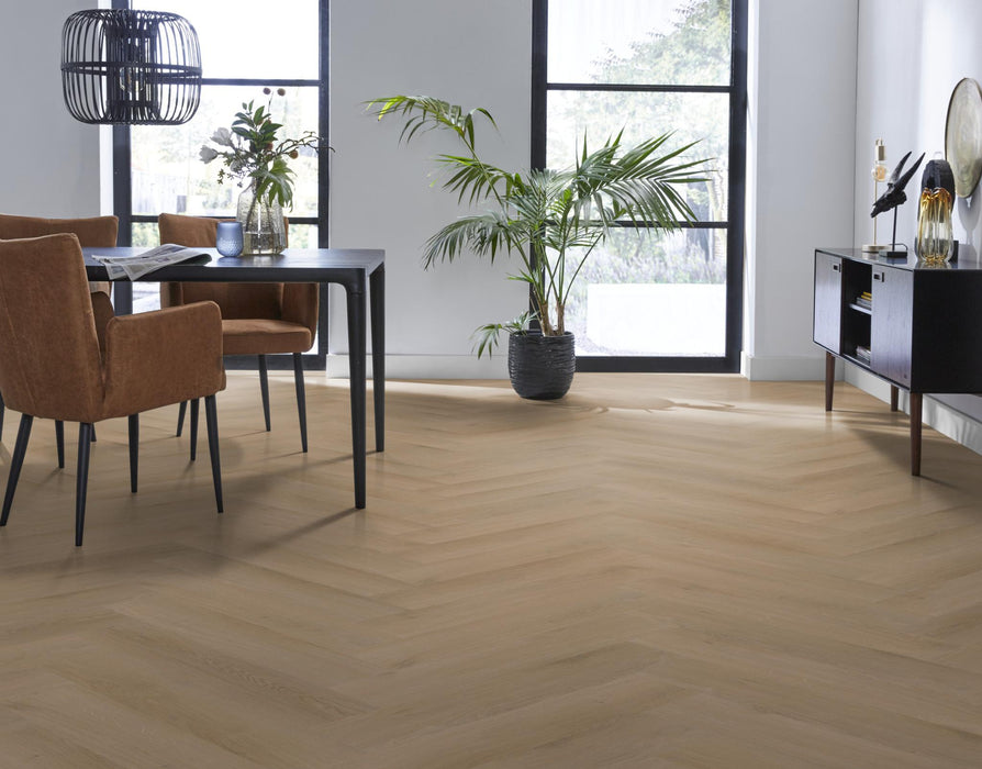 Ambiant Spigato Navaro Natural oak | Visgraat Lijm PVC