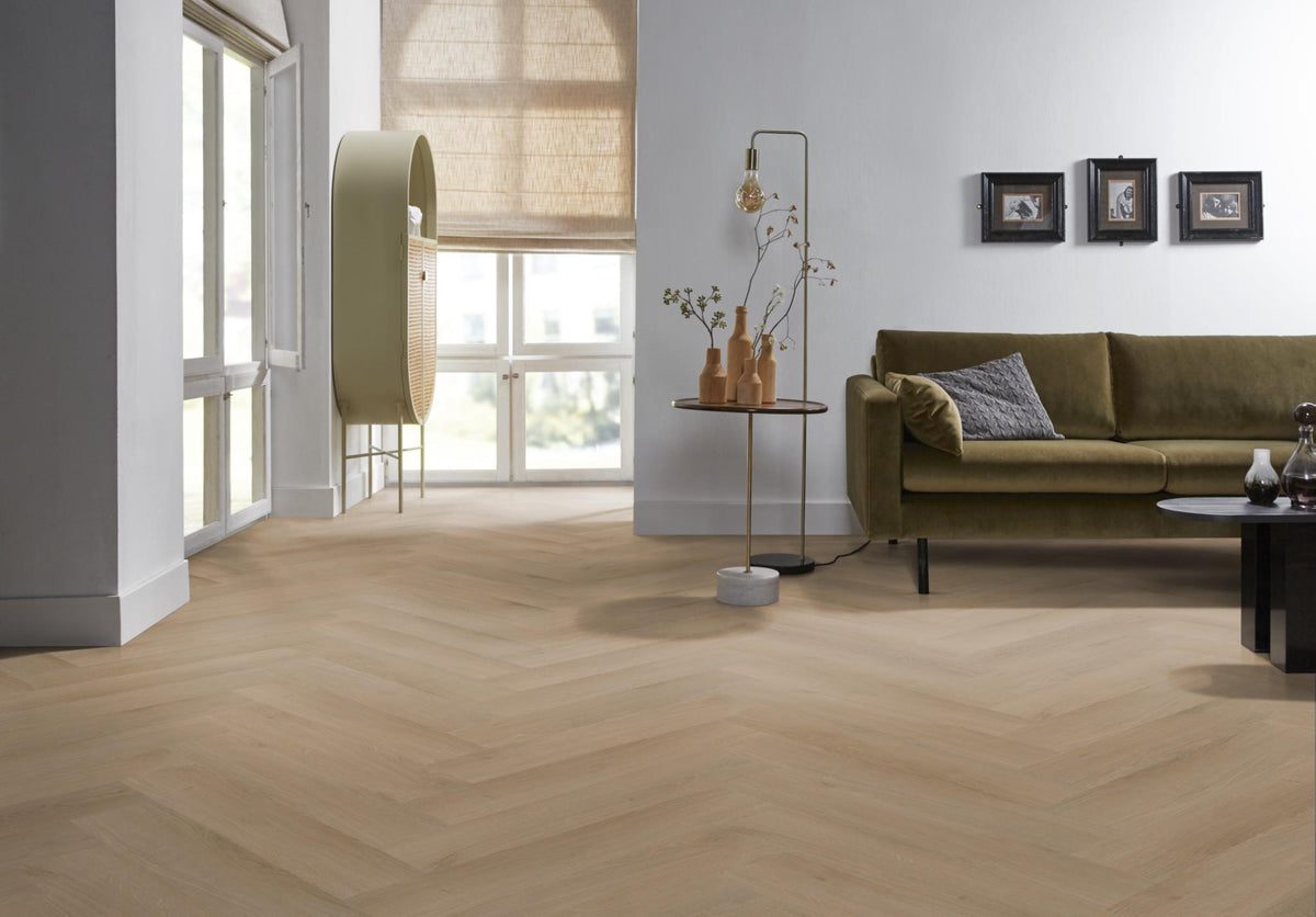 Ambiant Spigato Navaro Natural oak | Visgraat Lijm PVC