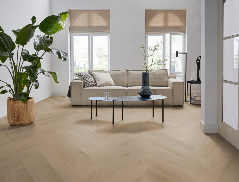 Ambiant Spigato Navaro Natural oak | Visgraat Lijm PVC