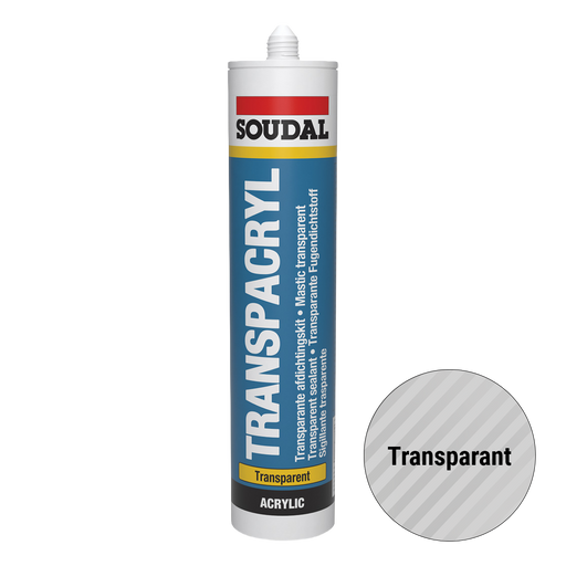 Soudal Transpacryl Acrylaatkit | Transparant 310 ml | Transparant