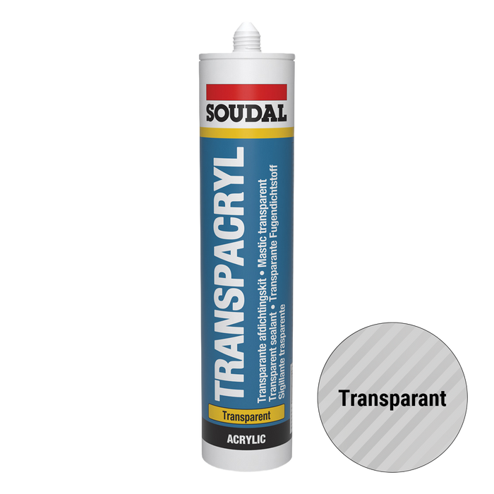 Soudal Transpacryl Acrylaatkit | Transparant 310 ml | Transparant