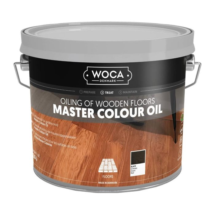 WOCA Master Colour Oil | 120 Black | 2,5 Liter
