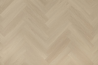 Floer Beige Eiken - Visgraat Dryback Plak PVC