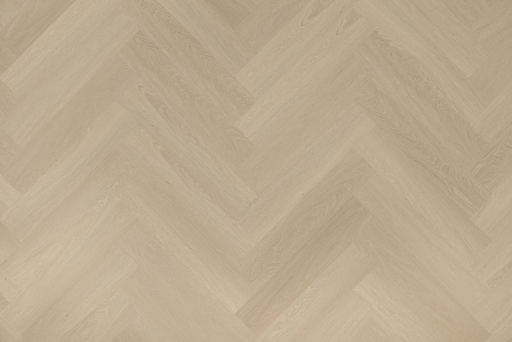 Floer Beige Eiken - Visgraat Dryback Plak PVC