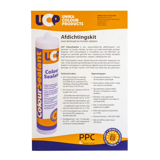 UCP ColorSealant Kleurenkaart | achterkant