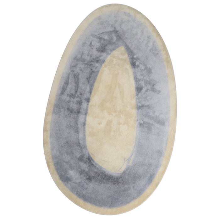 Mart Visser Brush Ovale vloerkleed kleur 32 Blauw