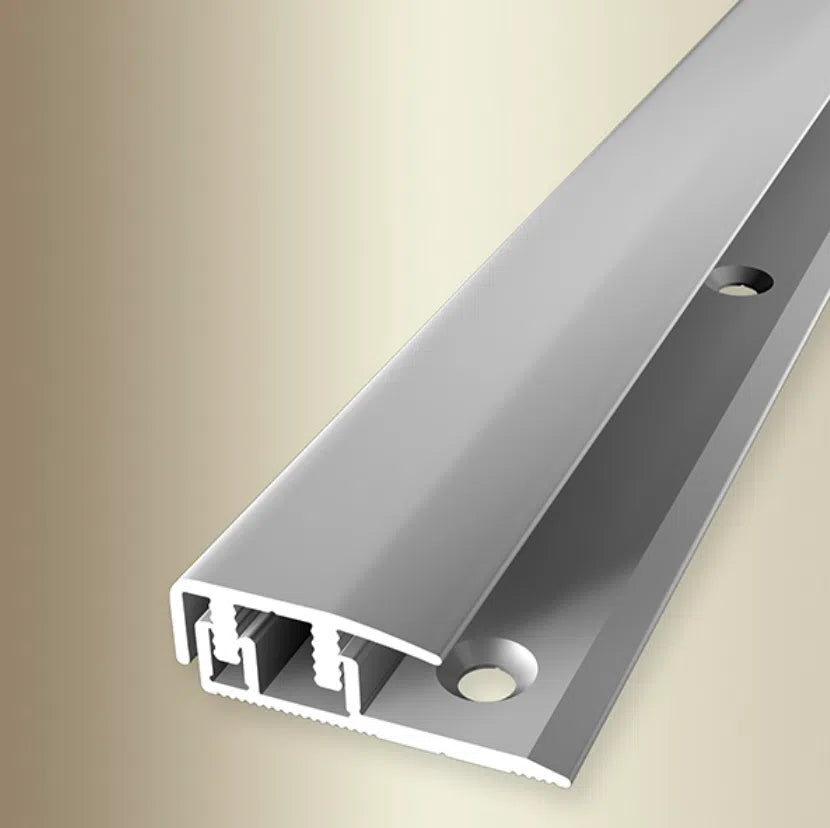 ufitec® Profi Smart Profielsysteem voor Vinylvloeren - geschikt voor vloerbedekkingen van 5-9 mm - ALU geanodiseerd (Treppenkantenprofiel | Lengte: 100 cm, Brons Licht