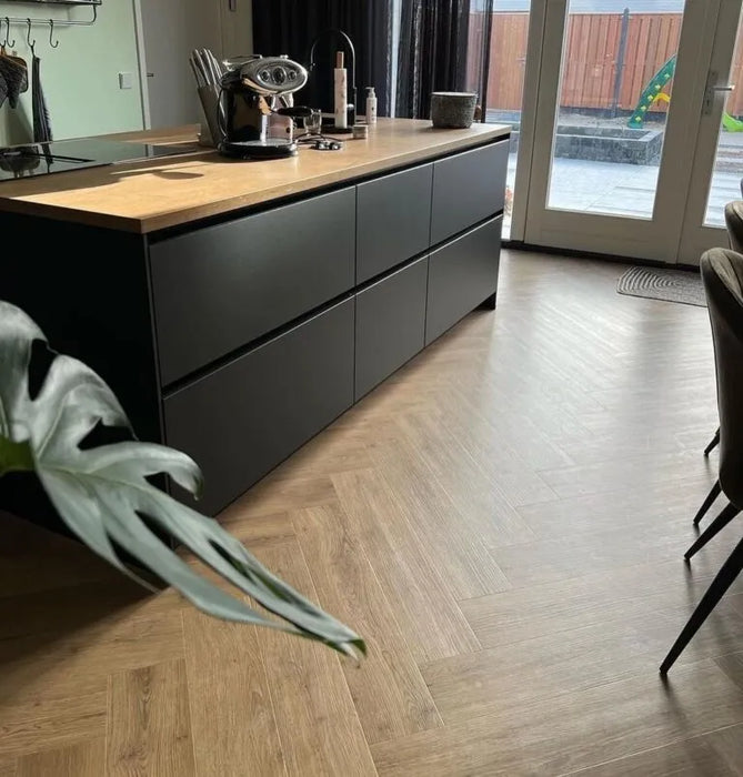 Sense 380 VLN Walvisgraat PVC | Blond Harmony Oak | Dryback