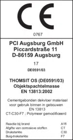 Thomsit OS PVC projectegaline 25 kg