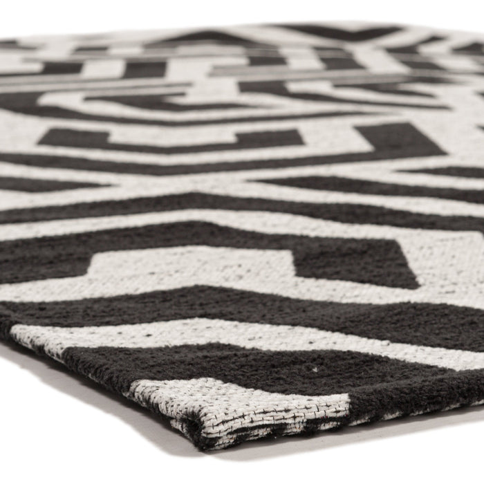 Hoomlife Metrix vloerkleed kleur 25 Zwart detail 2