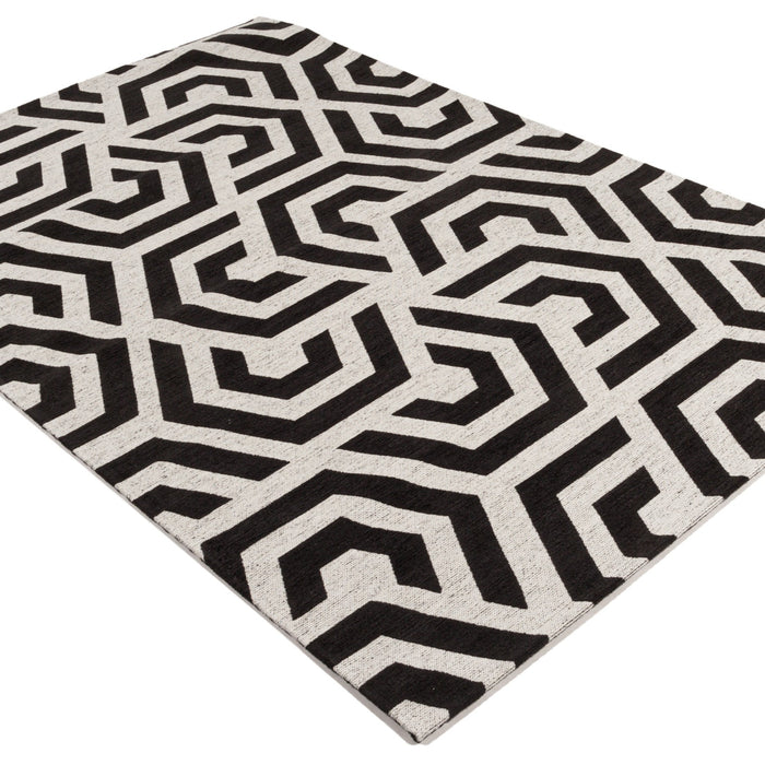 Hoomlife Metrix vloerkleed kleur 25 Zwart detail 4
