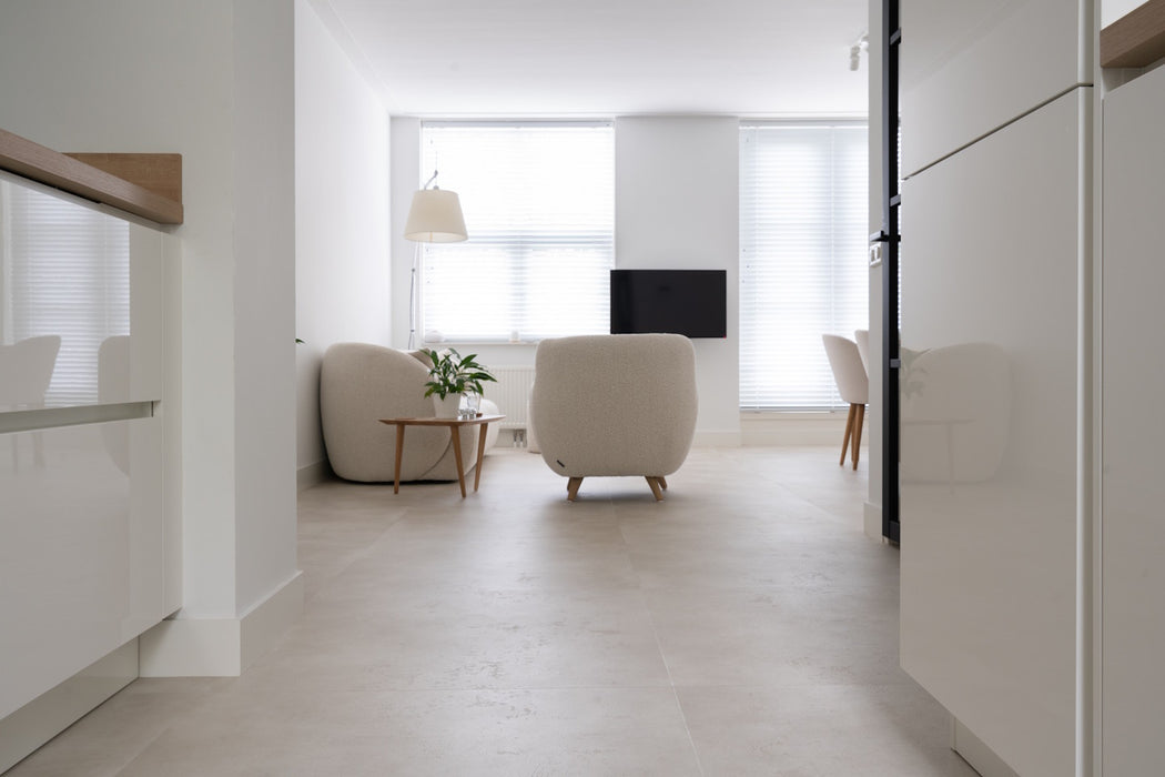 mFLOR 44715 Nuance XL Off White | PVC Tegel 90x90 cm | Dryback